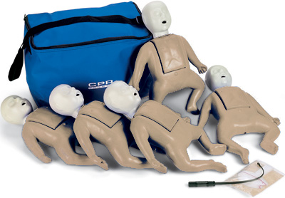 CPR Prompt 5-Pack Infant Training Manikin - Tan