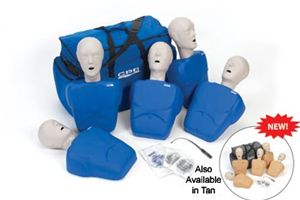 CPR Prompt 5-Pack Adult/Child Training Manikin - Blue