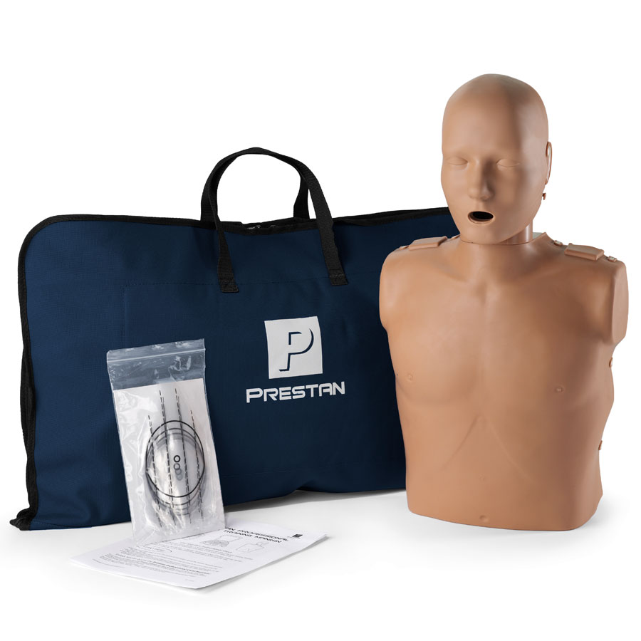 Prestan Adult Dark Skin CPR-AED Training Manikin without CPR Monitor